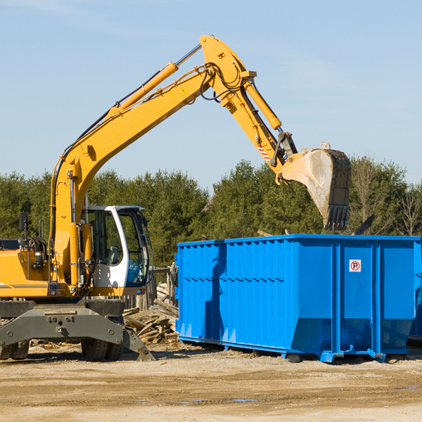 are there any restrictions on where a residential dumpster can be placed in Barrington RI